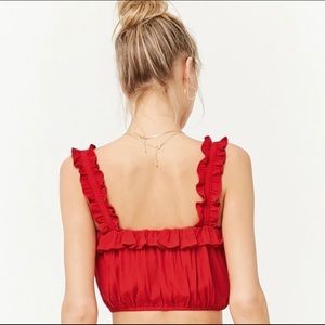 Forever 21 Ruffled Crop Top